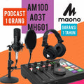 PAKET BUNDLE PODCAST 1 ORANG MAONO AM100, MH601 DAN A03T