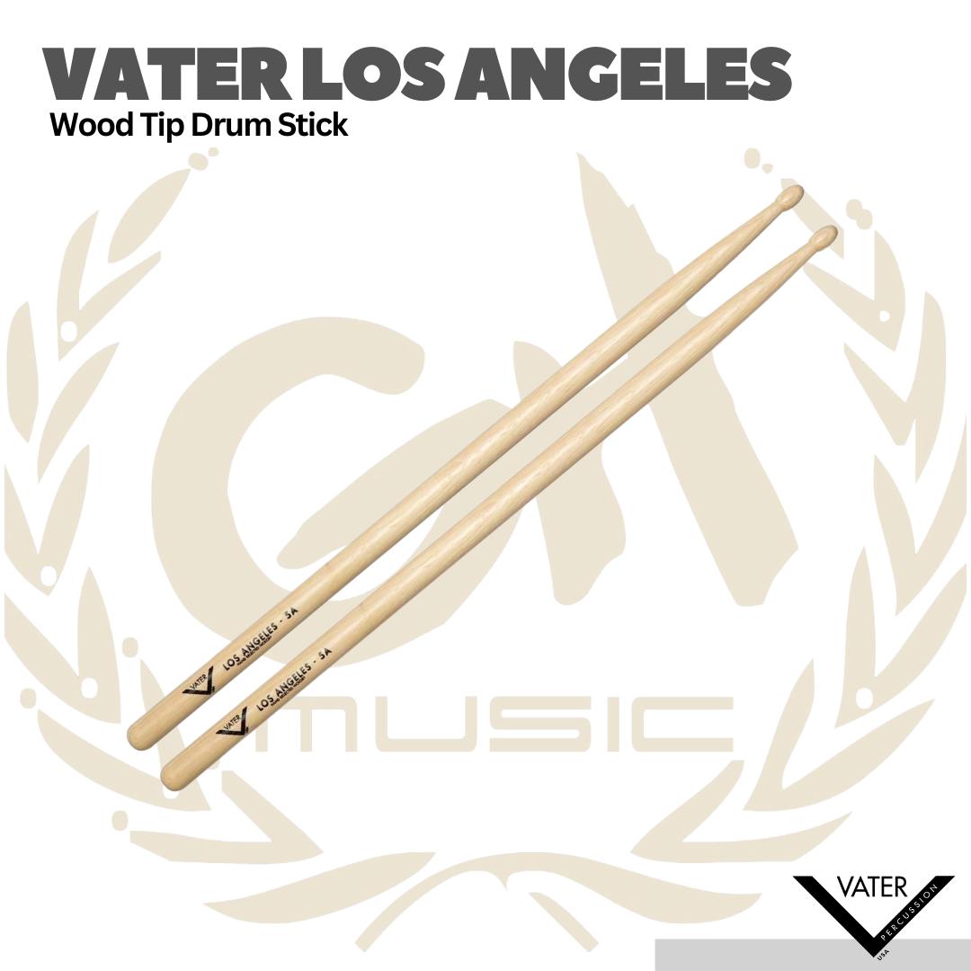 Vater Hickory Wood Tip Los Angeles Drum Sticks - Stik Drum