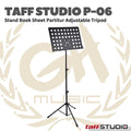 P-06 Stand Tripod Partitur Sheet Music Lembaran Musik P-06 - Stand Book P06 Stand Lipat P 06