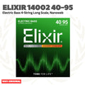 Elixir 14002 40-95 Electric Bass 4-String Long Scale, Nanoweb - Senar Bass