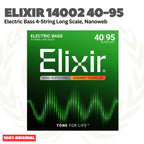 Elixir 14002 40-95 Electric Bass 4-String Long Scale, Nanoweb - Senar Bass