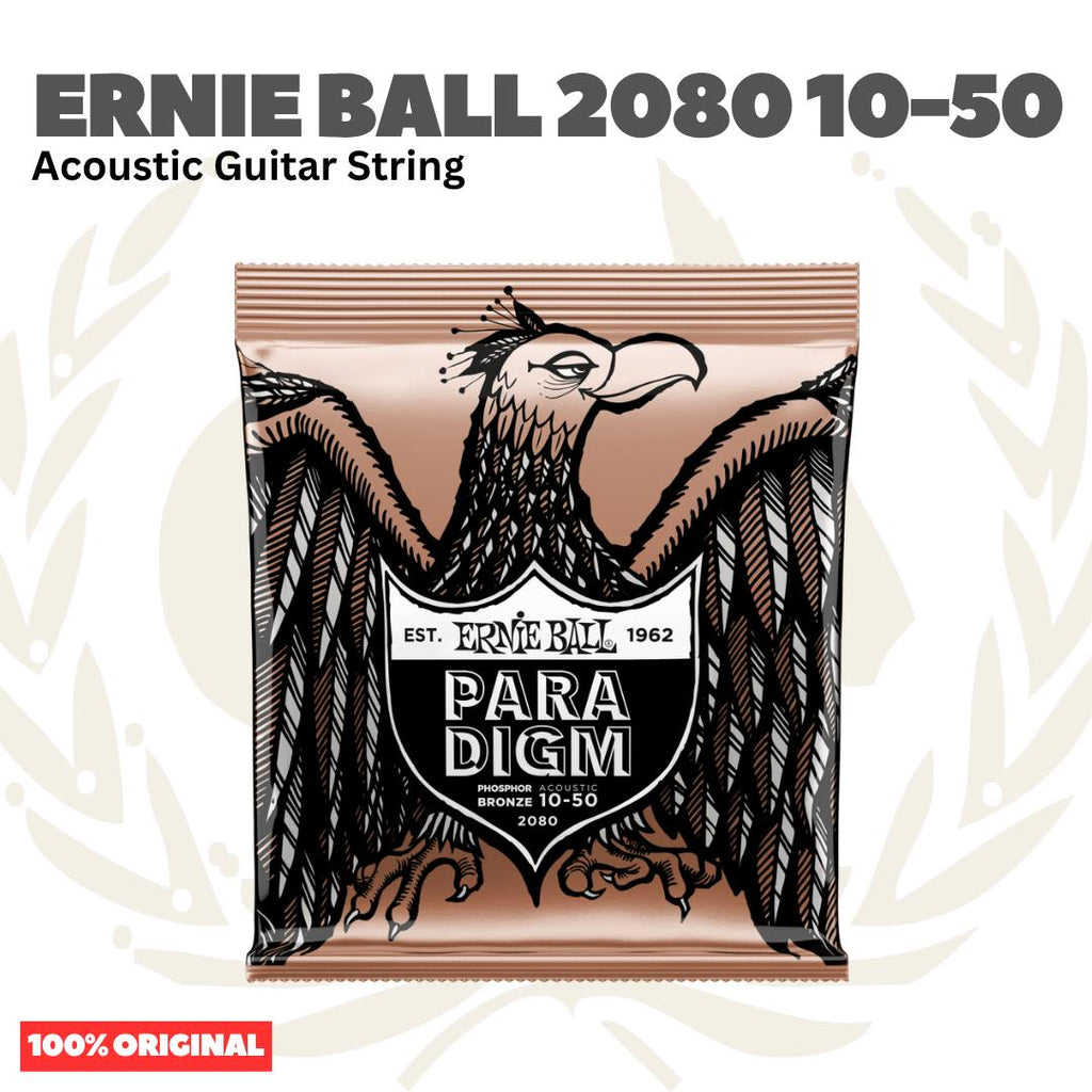 Ernie Ball 2080 Paradigm Extra Light Phosphor Bronze Acoustic Guitar Strings, 10-50 - Senar Gitar Akustik