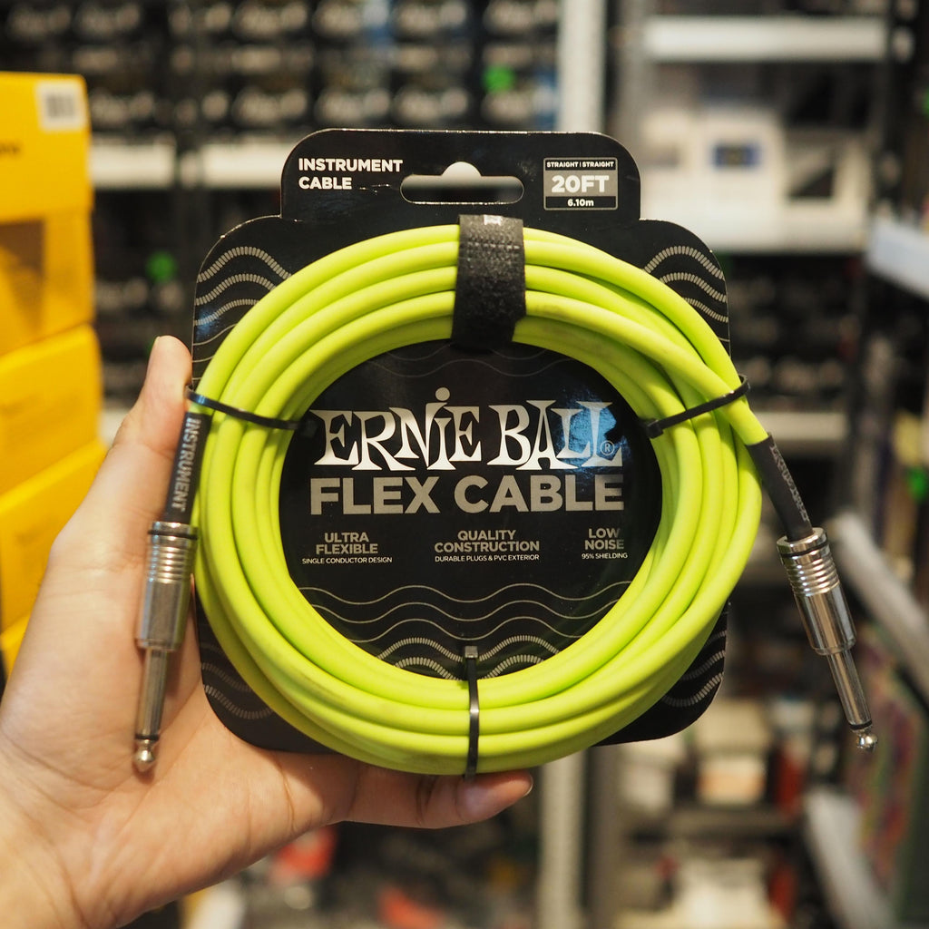 Ernie Ball Flex Instrument Cable - Kabel Jack Gitar Bass Instrumen Akai TS 6.5 Original