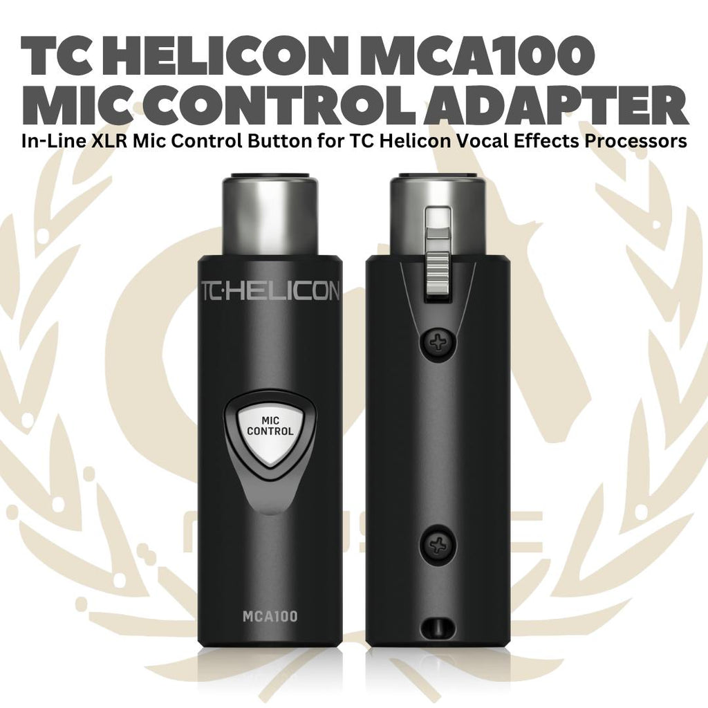 TC Helicon - MCA100 Mic Control Adapter - MCA 100 Adaptor Mik MCA-100 Microphone Adapter XLR