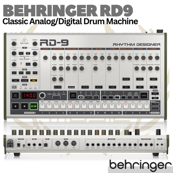BEHRINGER RHYTHM DESIGNER RD-9 Classic Analog/Digital Drum Machine RD9
