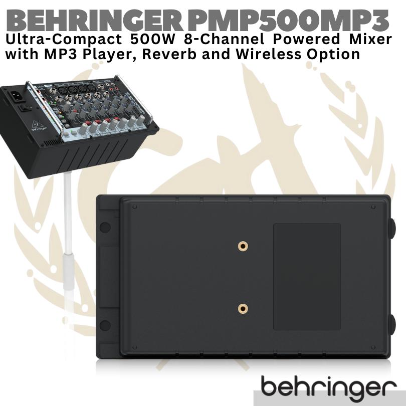 BEHRINGER EUROPOWER PMP500MP3 8 channel 500W Powered Audio Mixer