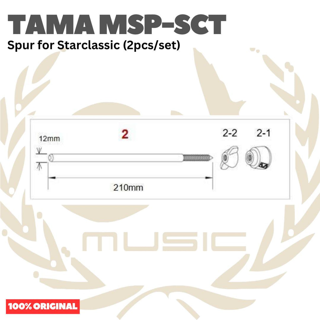 TAMA MSP-SCT Spur for Starclassic (2pcs/set) Original Asli