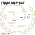 TAMA MSP-SCT Spur for Starclassic (2pcs/set) Original Asli