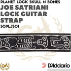 D'ADDARIO X JOE SATRIANI SKULL N BONES PLANET LOCK STRAP 50PLJS01