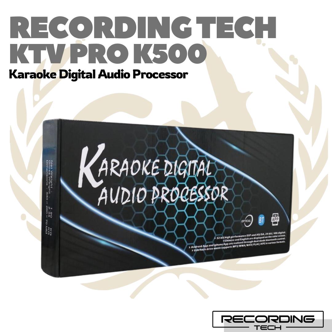 Recording Tech KTV Pro K500 Karaoke Digital Audio Processor - Mixer Karoke Original Amplifier