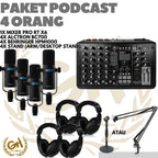 PAKET PODCAST 4 ORANG ALCTRON BC700 + RTX6 PRO + HEADPHONE