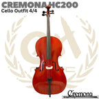 CERVINI BY CREMONA CELLO OUTFIT 4/4 HC200