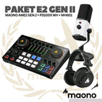 PAKET MAONO E2 GEN 2 - AME2 Gen II - 1  MIC PLUS MH601 - Podcast, Streaming, Recording