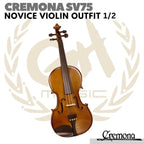 CREMONA SV75 NOVICE VIOLIN OUTFIT 1/2 Size | Biola SV 75