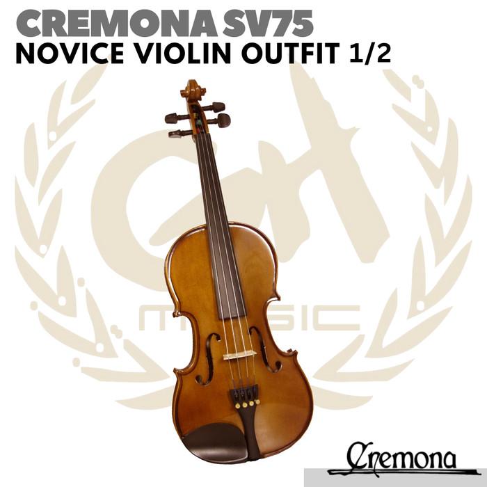 CREMONA SV75 NOVICE VIOLIN OUTFIT 1/2 Size | Biola SV 75