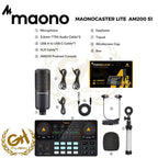 MAONOCASTER AM200-S1 Single Mic Bundle: All-In-One Podcast Studio