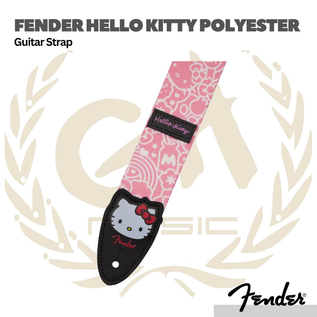 Fender Hello Kitty Polyester Guitar Strap - Strep Gitar