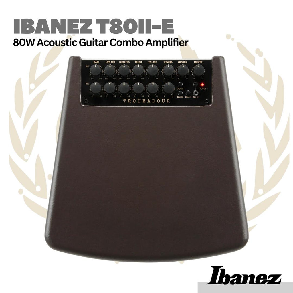 Ibanez T80II-E Troubadour II 80W Acoustic Guitar Combo Amplifier - Ampli Akustik