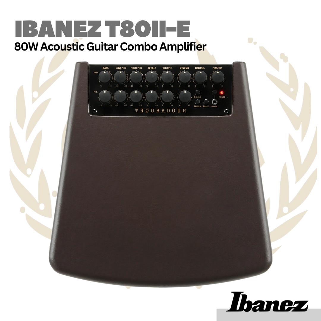Ibanez T80II-E Troubadour II 80W Acoustic Guitar Combo Amplifier - Ampli Akustik