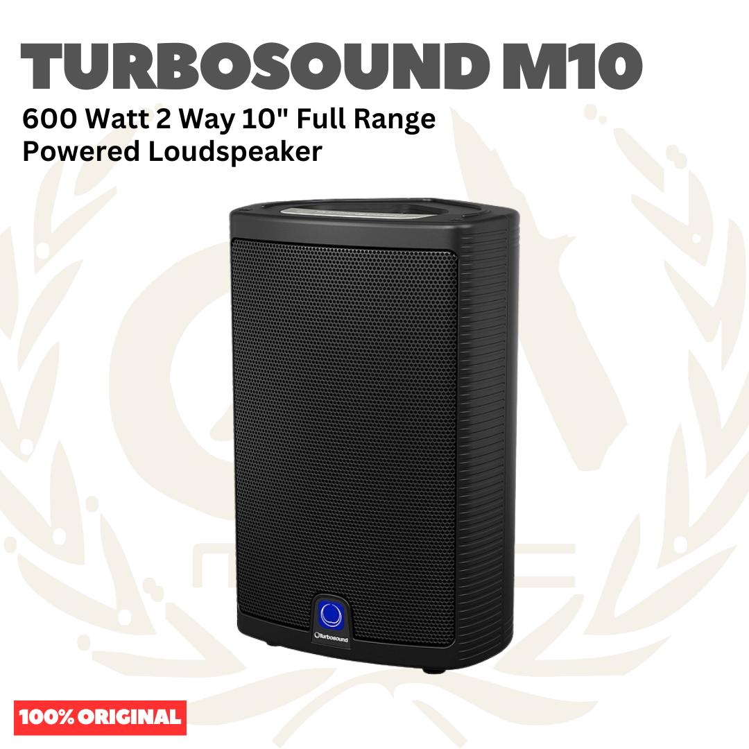 Turbosound Milan M10 600 Watt 2 Way 10" Full Range Powered Loudspeaker Portable - Speaker Aktif Portabel