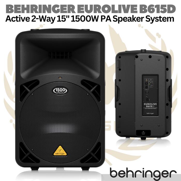 BEHRINGER EUROLIVE B615D Active 1500W 15" PA Speaker System | Aktif