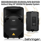 BEHRINGER EUROLIVE B615D Active 1500W 15" PA Speaker System | Aktif