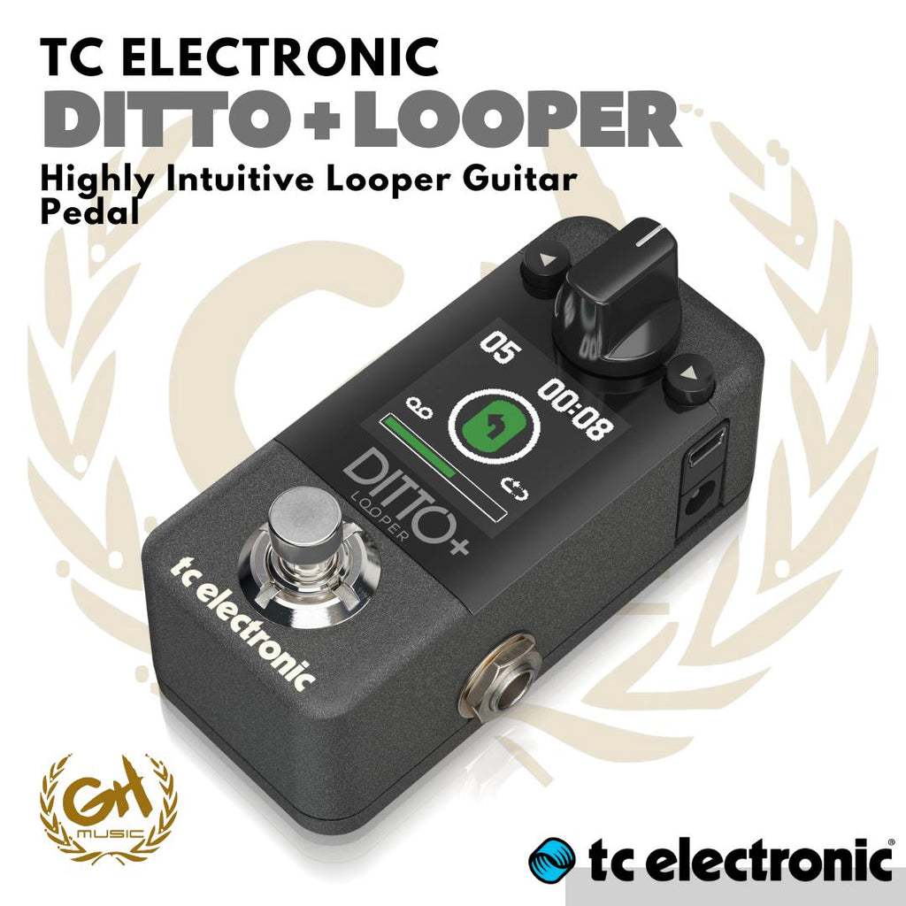 TC ELECTRONIC DITTO+ LOOPER Pedal Effect Minute Looper | Efek Gitar