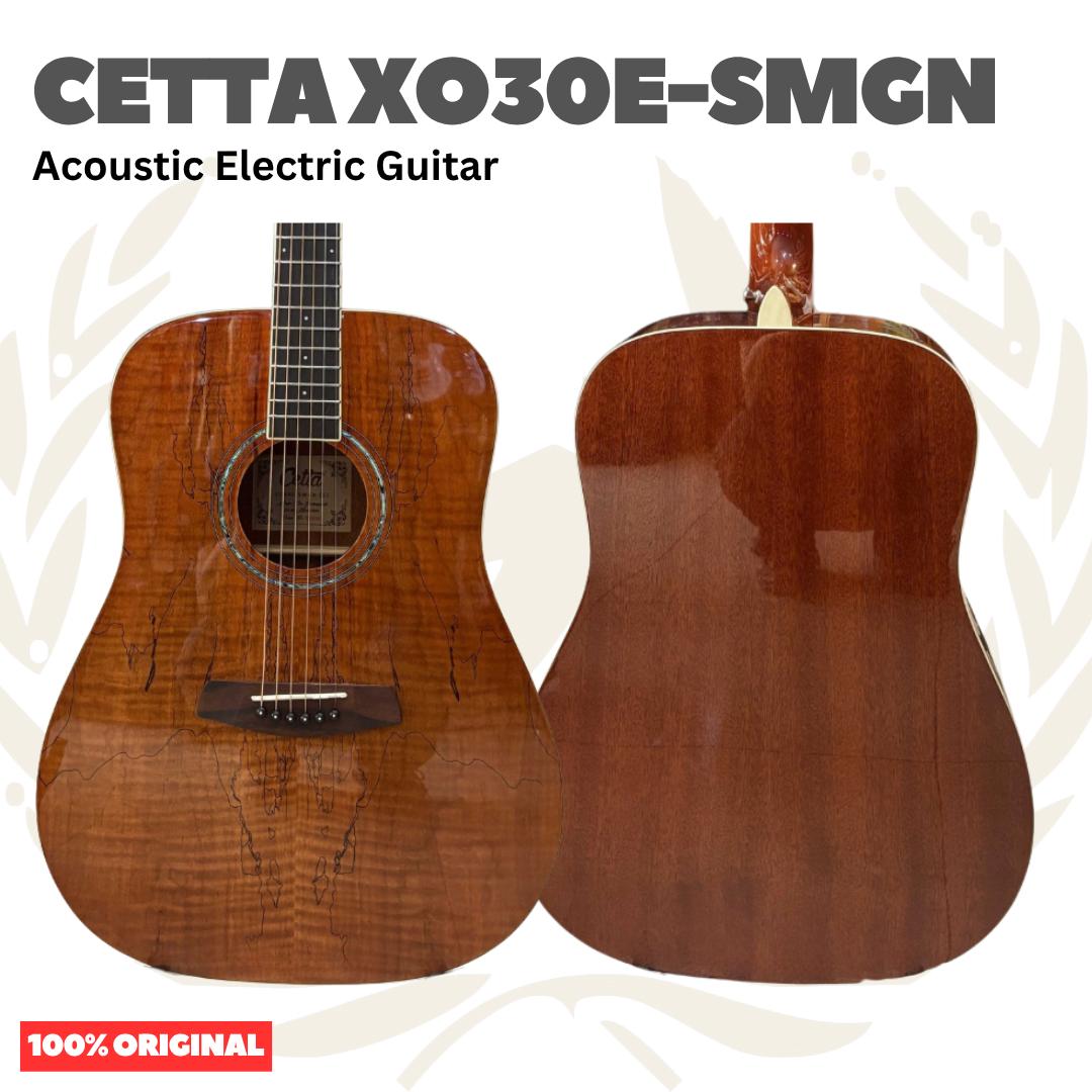 Cetta XO30E-SMGN Acoustic Electric Guitar - Gitar Akustik Elektrik dengan Preamp XO-30E-SMGN