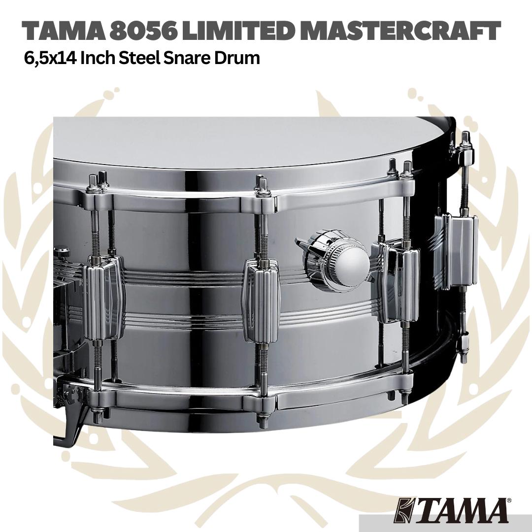 TAMA 8056 6.5x14inch Limited Mastercraft Steel Snare Drum - Snare Drum