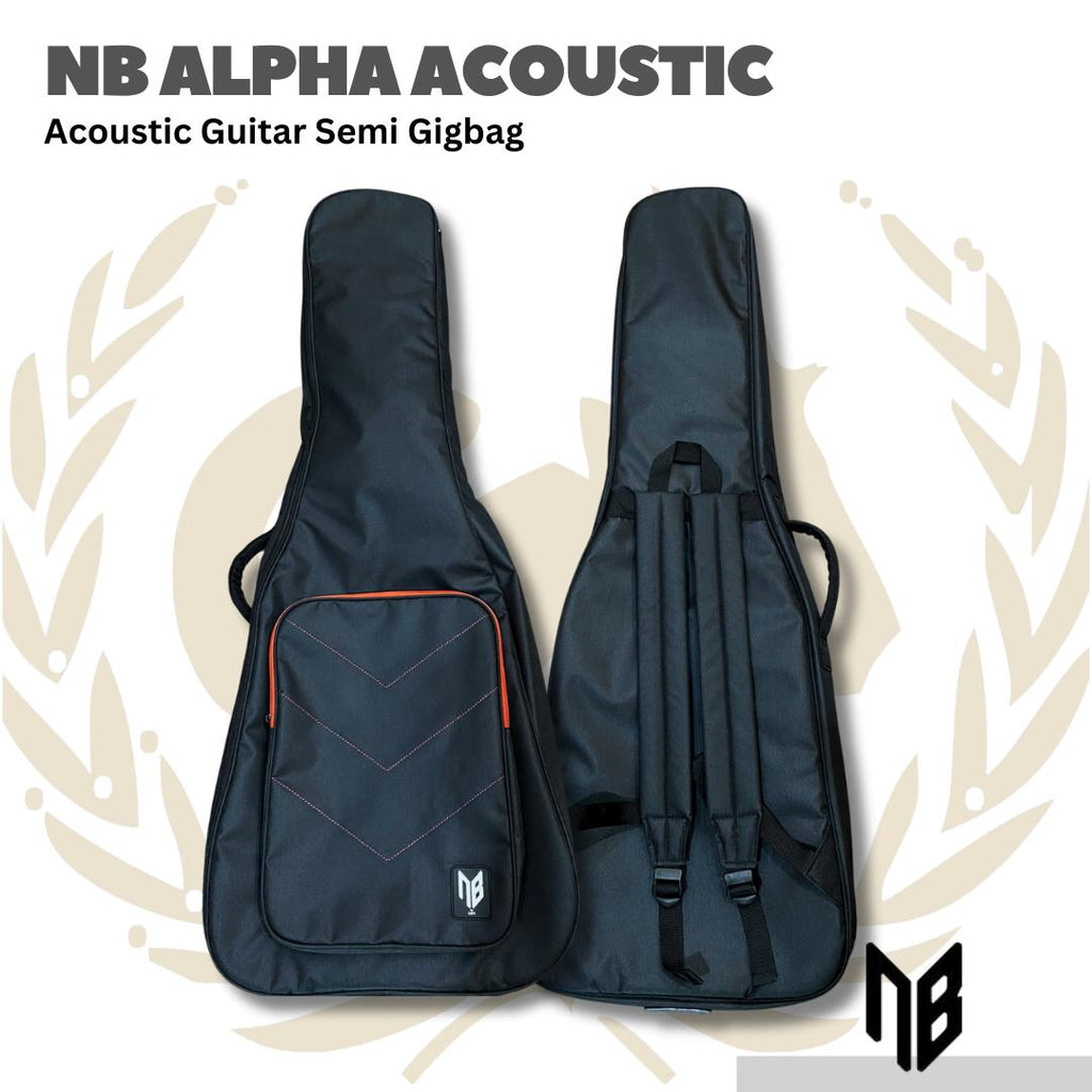NB Alpha Acoustic Guitar Semi Gigbag - Tas Gitar Akustik Semi Gigbag