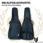 NB Alpha Acoustic Guitar Semi Gigbag - Tas Gitar Akustik Semi Gigbag