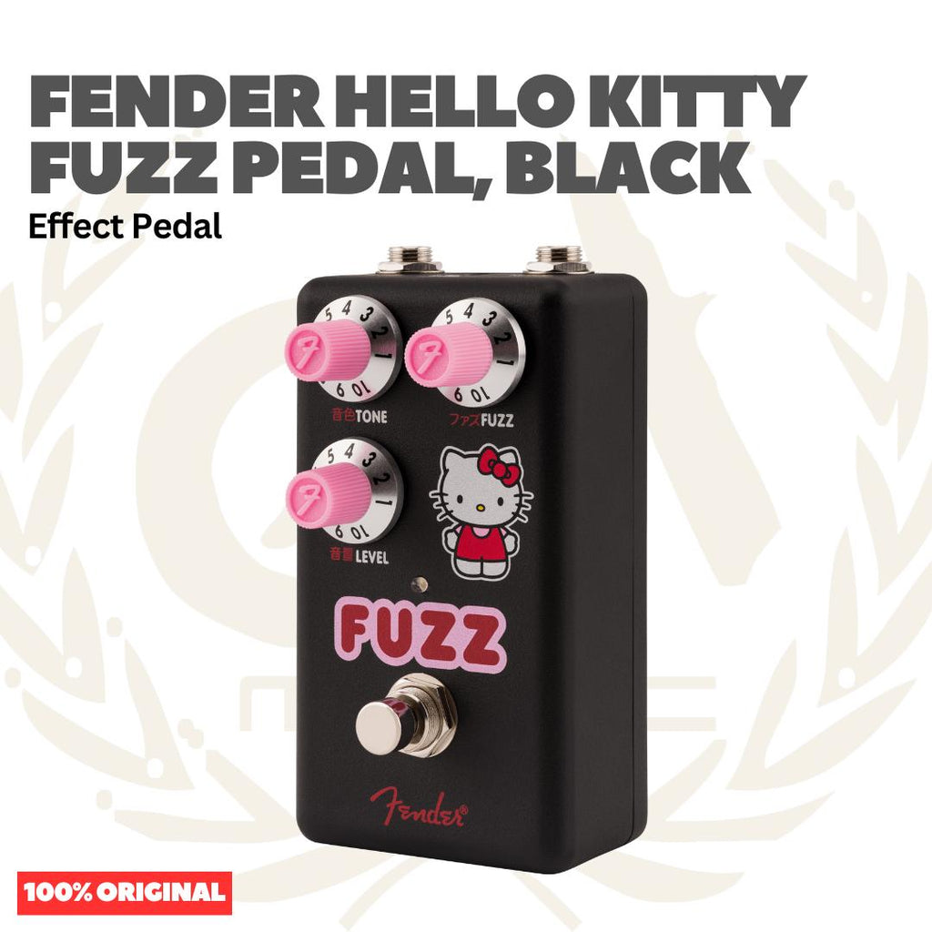 Fender Hello Kitty Fuzz Pedal Black Effect Pedal - Efek Pedal Gitar Bass