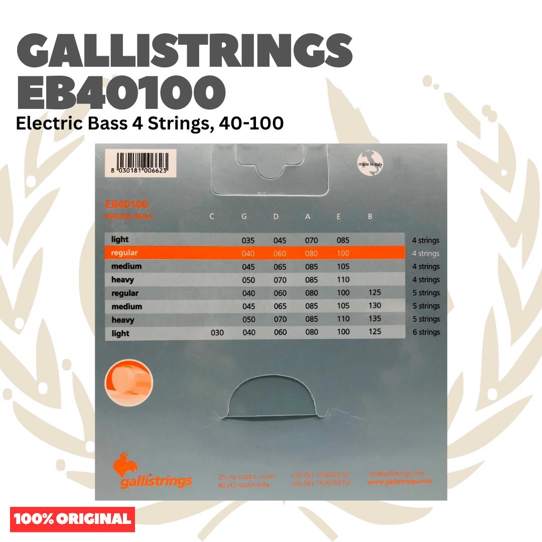 GALLISTRINGS EB40100 Electric Bass 4-Strings 40-100 - Senar Bass Listrik Elektrik Galli Strings Original Asli