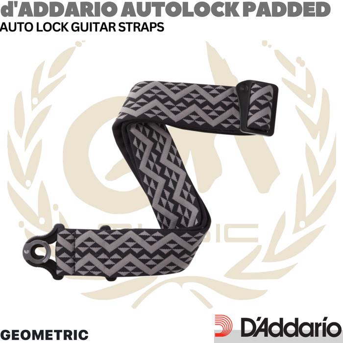 D'ADDARIO Auto Lock Padded Strap | Strap Gitar