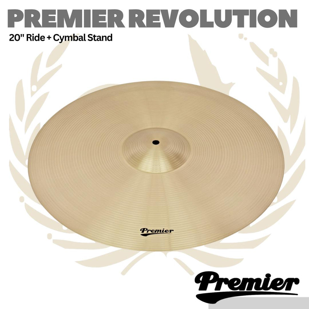 Premier Revolution 20" Ride Cymbal and Boom Stand Expansion Pack