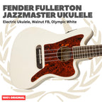 Fender Fullerton Jazzmaster Ukulele - Ukulele Elektrik Body Jazzmaster Mini 4-Senar With Preamp Original Asli