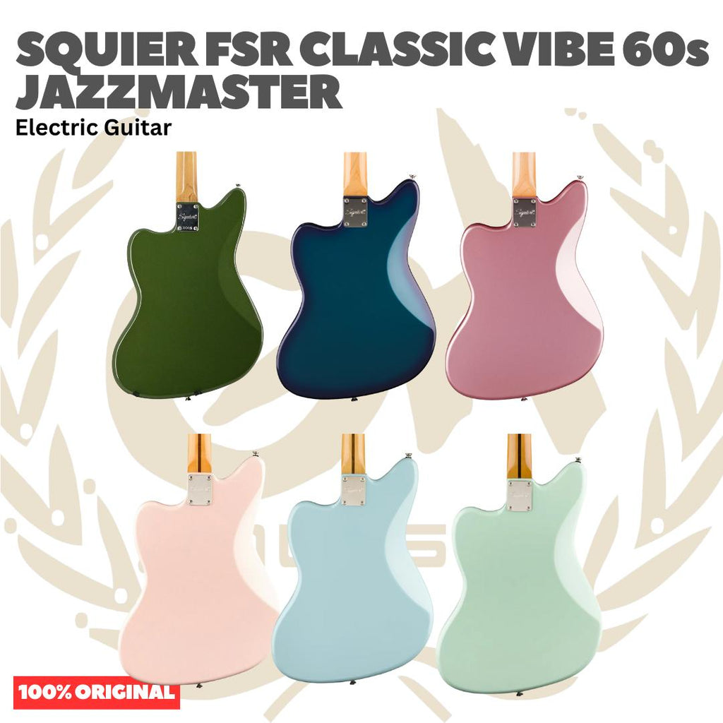 Squier FSR Classic Vibe 60s Jazzmaster Electric Guitar - Gitar Listrik Elektrik Original Asli