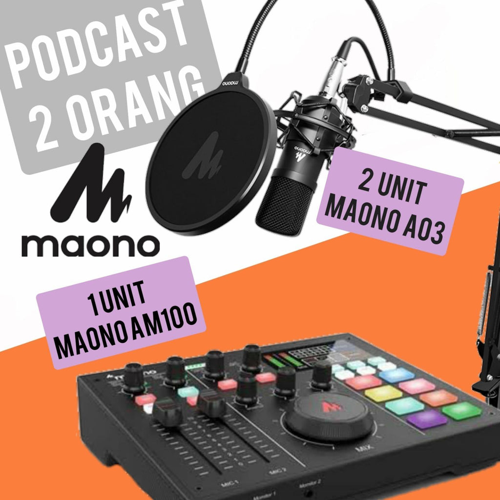 PAKET BUNDLE PODCAST 2 ORANG MAONO AM100 DAN A03T