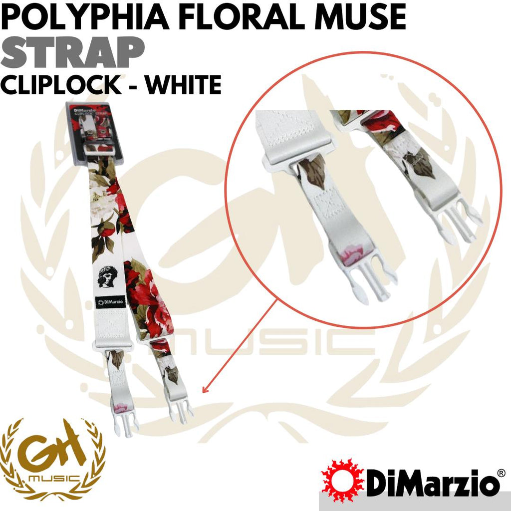 DiMarzio Polyphia Floral Muse ClipLock - STRAP GITAR