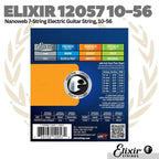 Elixir 12057 Nano Light 7-String Electric Guitar Strings 10-56