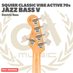 SQUIER Classic Vibe Active 70s Jazz Bass V Electric Bass Guitar - Gitar Bass Listrik Elektrik Aktif 5-string Original Asli