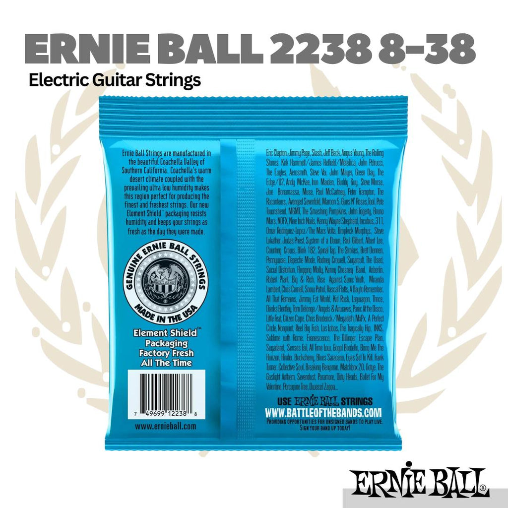Ernie Ball RPS 2238 Electric Guitar Strings, 8-38 - Senar Gitar Elektrik