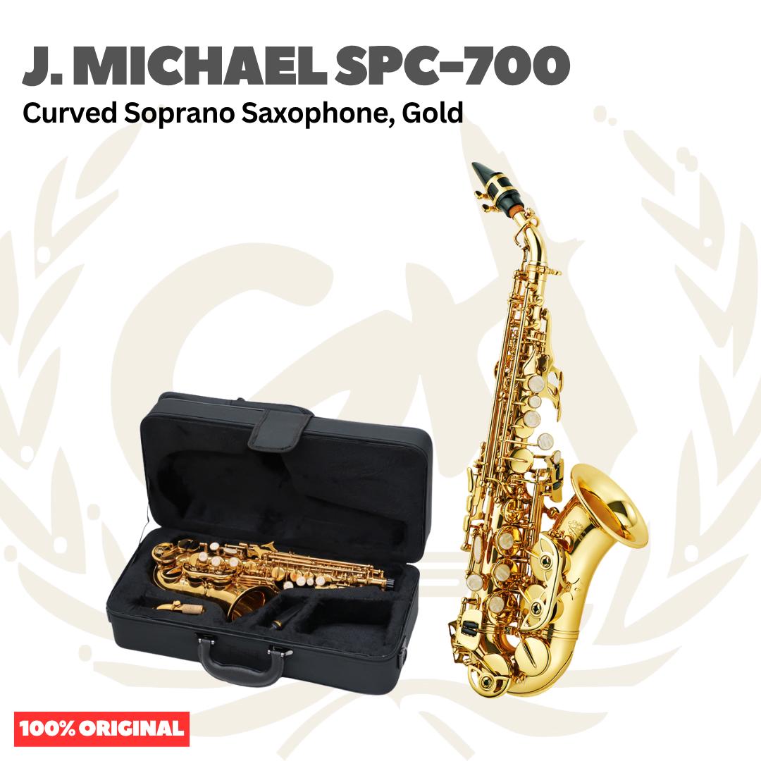 J.Michael SPC-700 Curved Soprano Saxophone, Gold - Saxophone Sopran SPC700