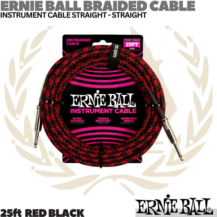 ERNIE BALL Braided Straight to Straight Instrument Kabel Jack