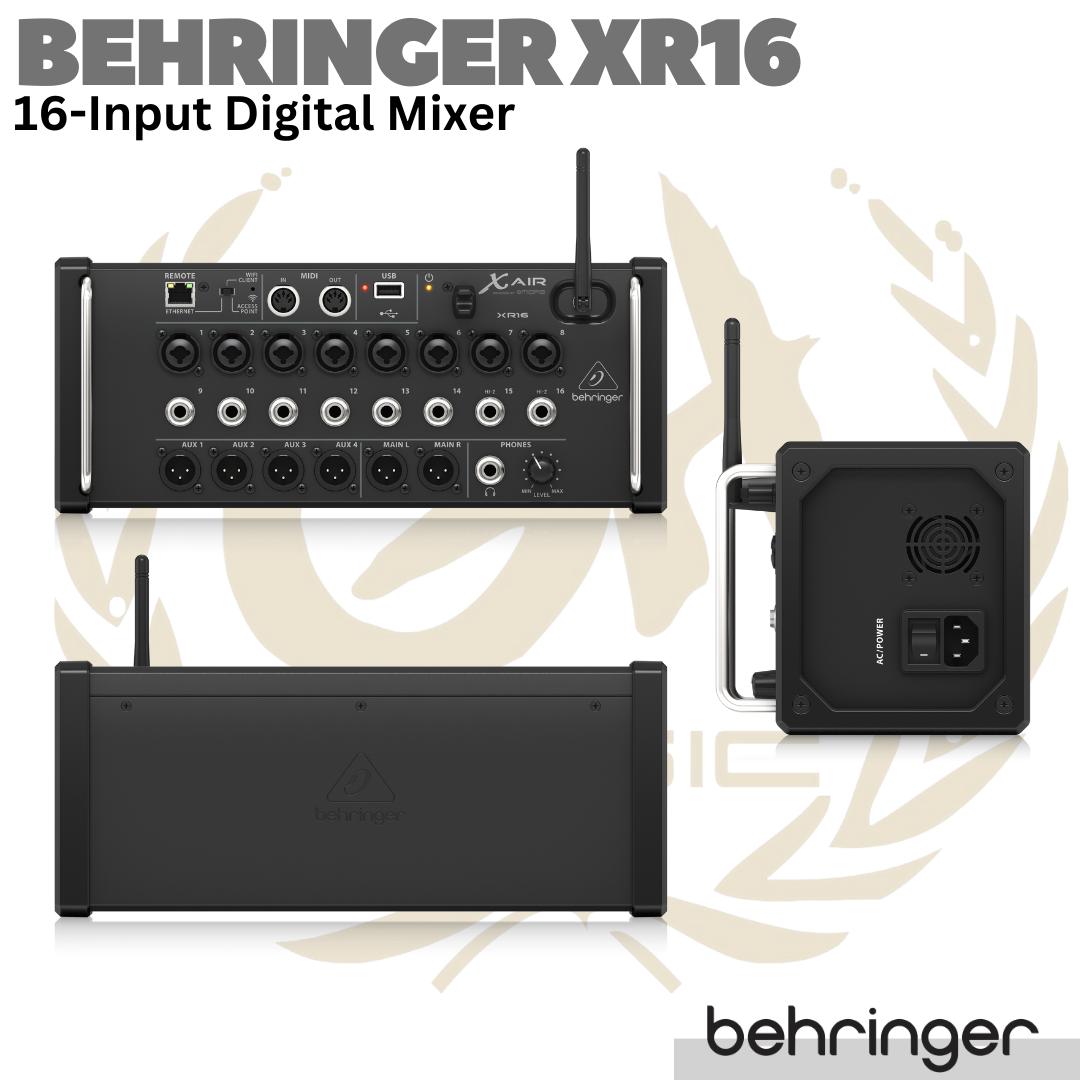 BEHRINGER X AIR XR16 - 16 Input Digital Mixer w/ Midas Preamps | XR 16