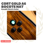 Cort GOLD A6 BOCOTE NAT Acoustic Electric w/Case - Gitar Akustik Elektrik