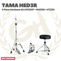 TAMA HED3R 3-Piece Hardware Kit (HP200P + HH205S + HT230) - Bundel Set 3in1 Hard ware Stand Hi-hat + Kick Pedal + Bangku Kursi Drum