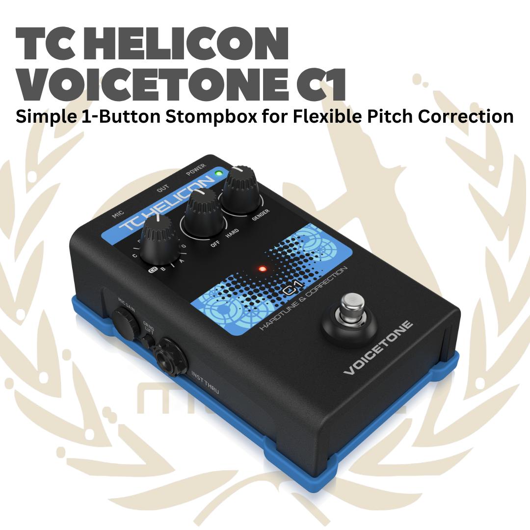TC Helicon Voicetone C1 - C 1 Voice tone Efek Gitar Bass Pedal C-1