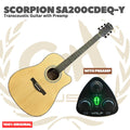 Scorpion SA200CDEQ Series Transcoustic Guitar with Preamp - SA 200 CDEQ Gitar Transkustik dengan Efek dan Preamp Original Asli