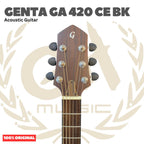 Genta GA 420 CE BK Acoustic Guitar - Gitar Akustik Genta GA420CE BK Original Asli